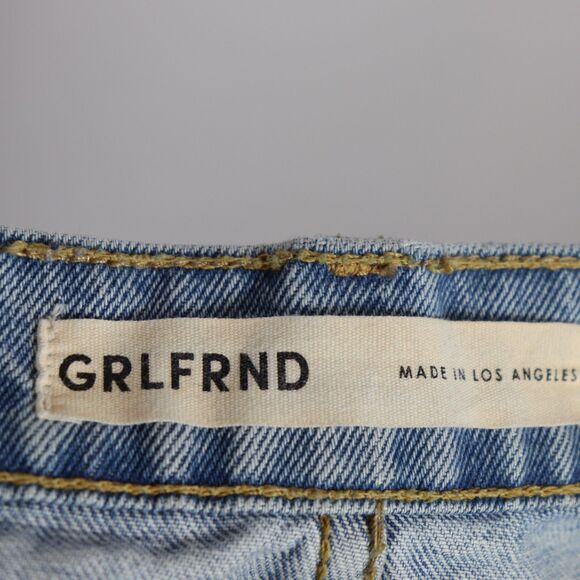 GRLFRND Sara Super High Rise Slim Straight jeans Size 27 - Picture 6 of 10